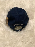 Distressed Navy Blue Dad Hat W/ Silver MH Logo