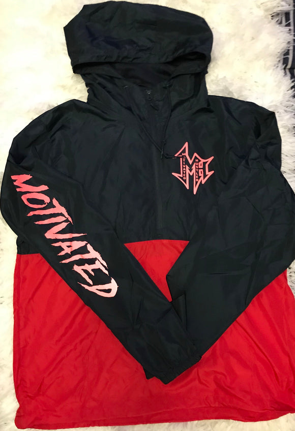 Light weight Red/Navy MH Windbreaker w/ Red 3M Logo