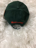 Distressed Green Dad Hat W/ Orange MH Logo