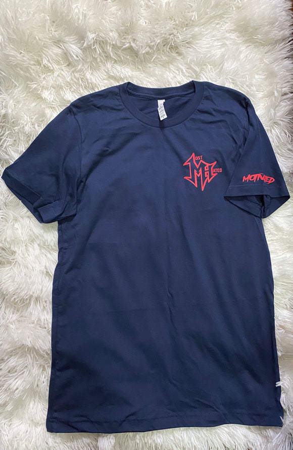 Navy Most Hated Tee w/ Red 3M Logo