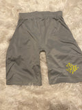 WOMEN'S GREY/SAFETY YELLOW BIKER SHORT SET