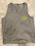 WOMEN'S GREY/SAFETY YELLOW BIKER SHORT SET