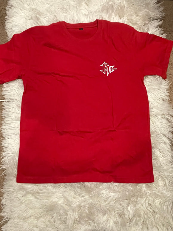 Red /white MOST HATED t shirt